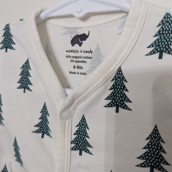 Monica & Andy On the Go Christmas Tree Romper size 6-9 Months - Picture 2 of 7